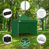Canopies & Gazebos: Wallaroo Gazebo Tent Marquee 3x3 Popup Outdoor - Green