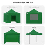 Canopies & Gazebos: Wallaroo Gazebo Tent Marquee 3x3 Popup Outdoor - Green