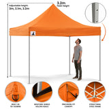 Canopies & Gazebos: Wallaroo Gazebo Tent Marquee 3x3 PopUp Outdoor  - Orange