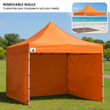 Canopies & Gazebos: Wallaroo Gazebo Tent Marquee 3x3 PopUp Outdoor  - Orange