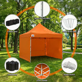 Canopies & Gazebos: Wallaroo Gazebo Tent Marquee 3x3 PopUp Outdoor  - Orange