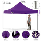 Canopies & Gazebos: Wallaroo Gazebo Tent Marquee 3x3 PopUp Outdoor Purple