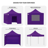 Canopies & Gazebos: Wallaroo Gazebo Tent Marquee 3x3 PopUp Outdoor Purple
