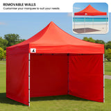 Canopies & Gazebos: Wallaroo Gazebo Tent Marquee 3x3 PopUp Outdoor  Red