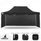 Canopies & Gazebos: Wallaroo Gazebo Tent Marquee 3x4.5m PopUp Outdoor Black