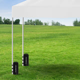 Outdoor Sofas & Lounge Sets: Wallaroo 10L Weight Bags 4 Pcs Gazebo Pods Canopy Eco-friendly Anchor In Black