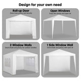 Canopies & Gazebos: Wallaroo 3x3m Outdoor Party Wedding Event Gazebo Tent - White