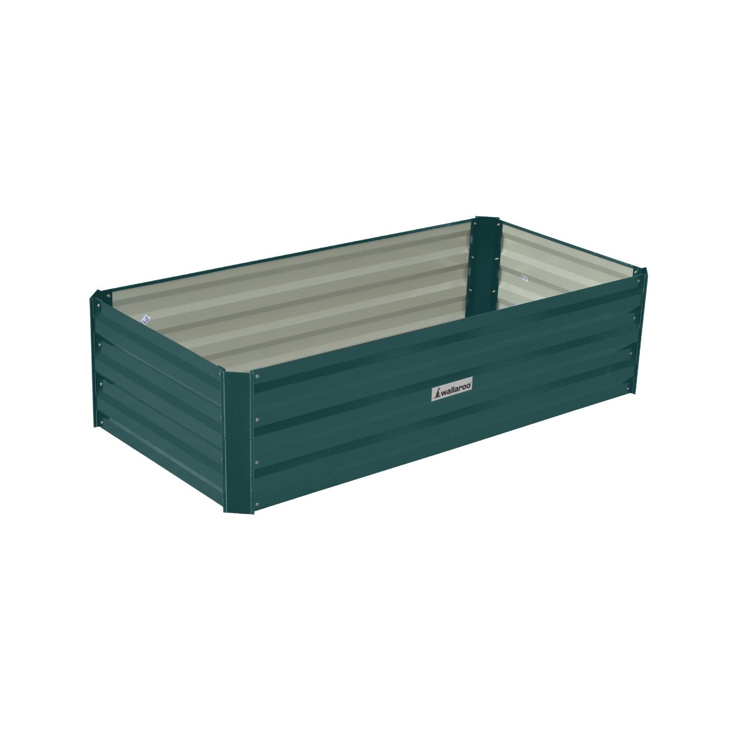 Beds & Bed Frames: Wallaroo Garden Bed 120 x 60 x 30cm Galvanized Steel - Green