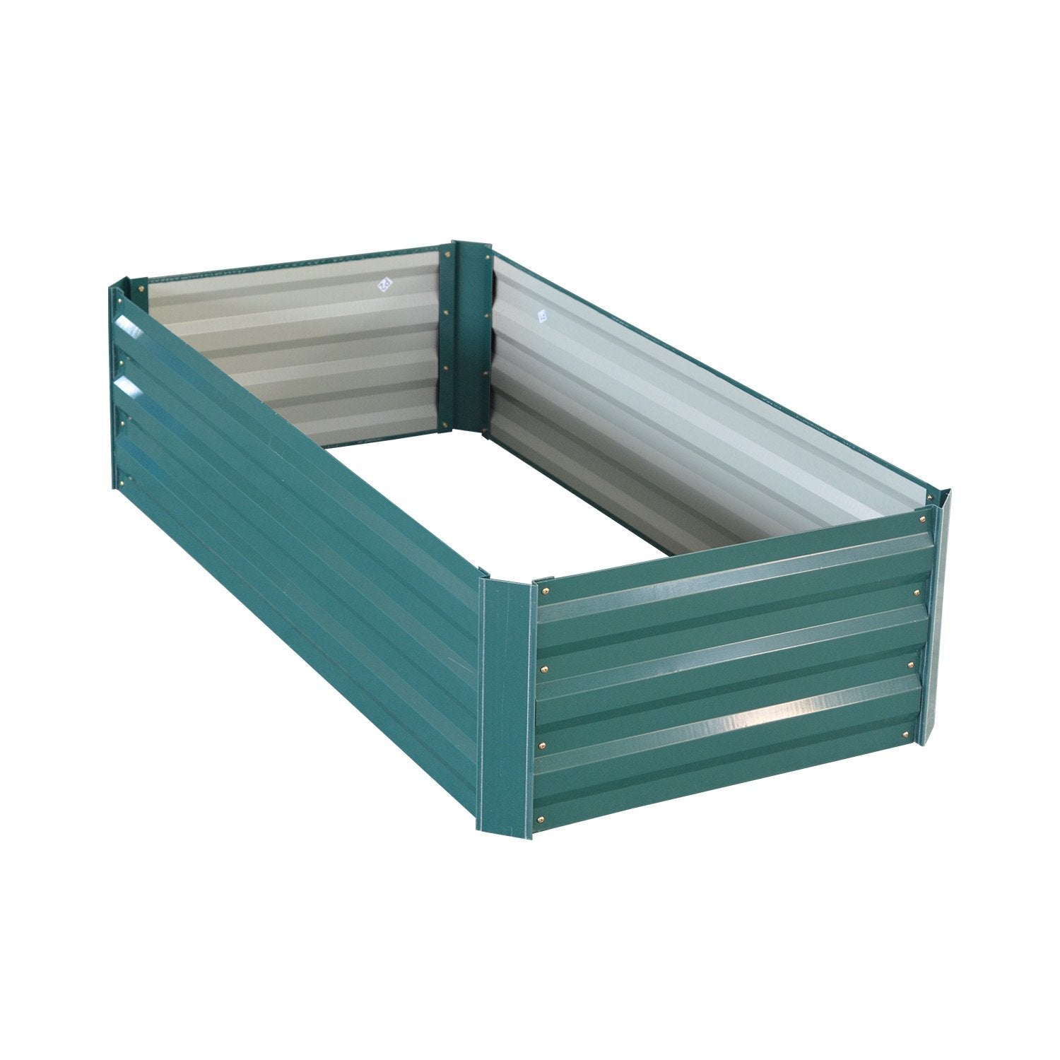 Beds & Bed Frames: Wallaroo Garden Bed 120 x 60 x 30cm Galvanized Steel - Green