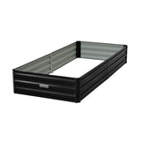 Beds & Bed Frames: Wallaroo Garden Bed 210 x 90 x 30cm Galvanized Steel - Black