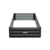 Beds & Bed Frames: Wallaroo Garden Bed 210 x 90 x 30cm Galvanized Steel - Black