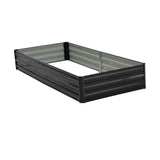 Beds & Bed Frames: Wallaroo Garden Bed 210 x 90 x 30cm Galvanized Steel - Black