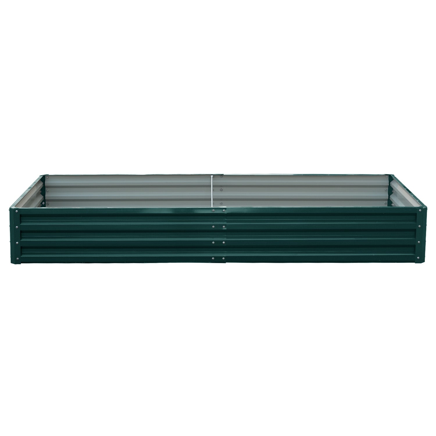 Beds & Bed Frames: Wallaroo Garden Bed 240 x 120 x 30cm Galvanized Steel - Green