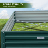 Beds & Bed Frames: Wallaroo Garden Bed 240 x 120 x 30cm Galvanized Steel - Green