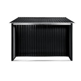 Sheds: Wallaroo Garden Shed with Semi-Closed Storage 10*8FT - Black