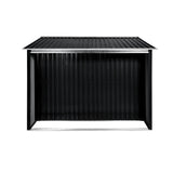 Sheds: Wallaroo Garden Shed with Semi-Close Storage 6*8FT - Black