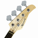 Guitars: Karrera 39in Electric Guitar Bass Tuner Music 4-String Instrument Full Size Black
