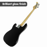 Guitars: Karrera 39in Electric Guitar Bass Tuner Music 4-String Instrument Full Size Black