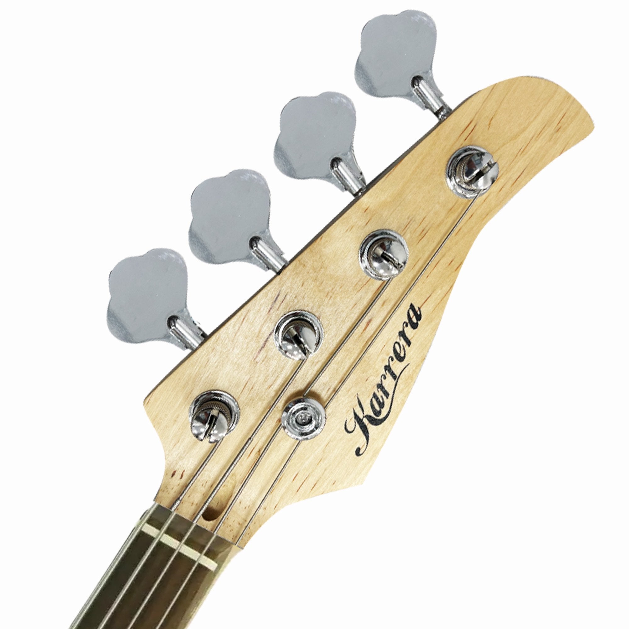Guitars: Karrera 39in Electric Guitar Bass Tuner Music 4-String Instrument Full Size Sunburst