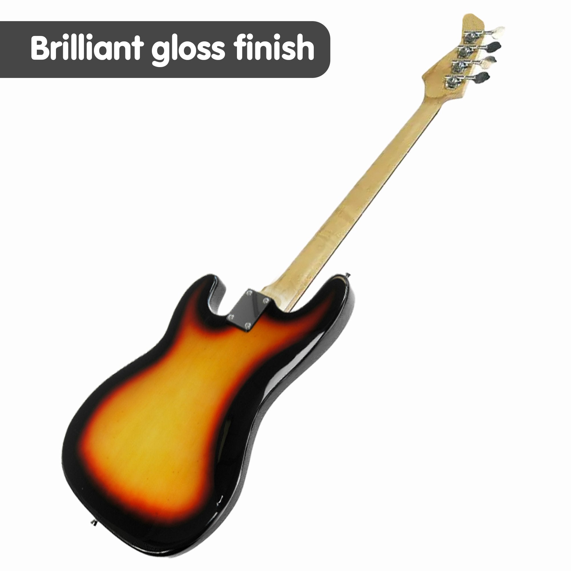Guitars: Karrera 39in Electric Guitar Bass Tuner Music 4-String Instrument Full Size Sunburst