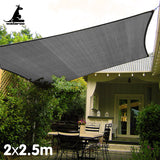 Canopies & Gazebos: Wallaroo Outdoor Sun Shade Sail Canopy Grey Rectangle 2 x 2.5M