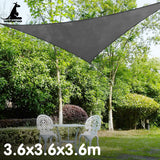 Canopies & Gazebos: Wallaroo Triangle Shade Sail 3.6 x 3.6 x 3.6M - Grey