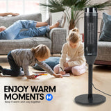 Camping Appliances: Pronti Electric Tower Heater 2000W Ceramic Portable Remote - Black