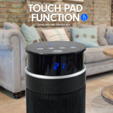 Camping Appliances: Pronti Electric Tower Heater 2000W Ceramic Portable Remote - Black