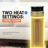 Camping Appliances: Pronti Electric Tower Heater 2000W Ceramic Portable Remote - Black