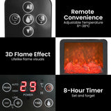 Electric Heaters: Pronti 2000W 3D Fire PTC Electric Portable Room Heater