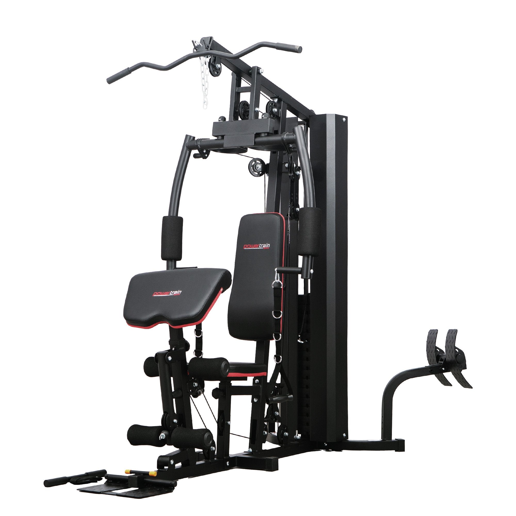 Exercise Bikes: Powertrain Jx-89 Multi Station Home Gym 68kg Weight Cable Machine