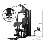 Powertrain Jx-89 Multi Station Home Gym 68kg Weight Cable Machine