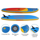Paddleboards: Kahuna Hana Inflatable Stand Up Paddle Board 10FT w/ iSUP Accessories