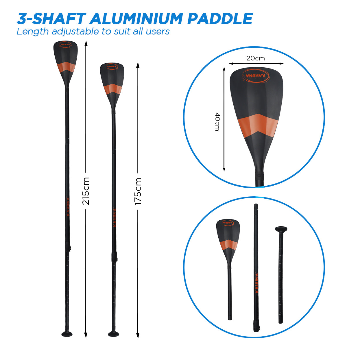 Paddleboards: Kahuna Hana Inflatable Stand Up Paddle Board 10FT w/ iSUP Accessories