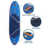 Paddleboards: Kahuna Kai Premium Sports 10.6FT Inflatable Paddle Board