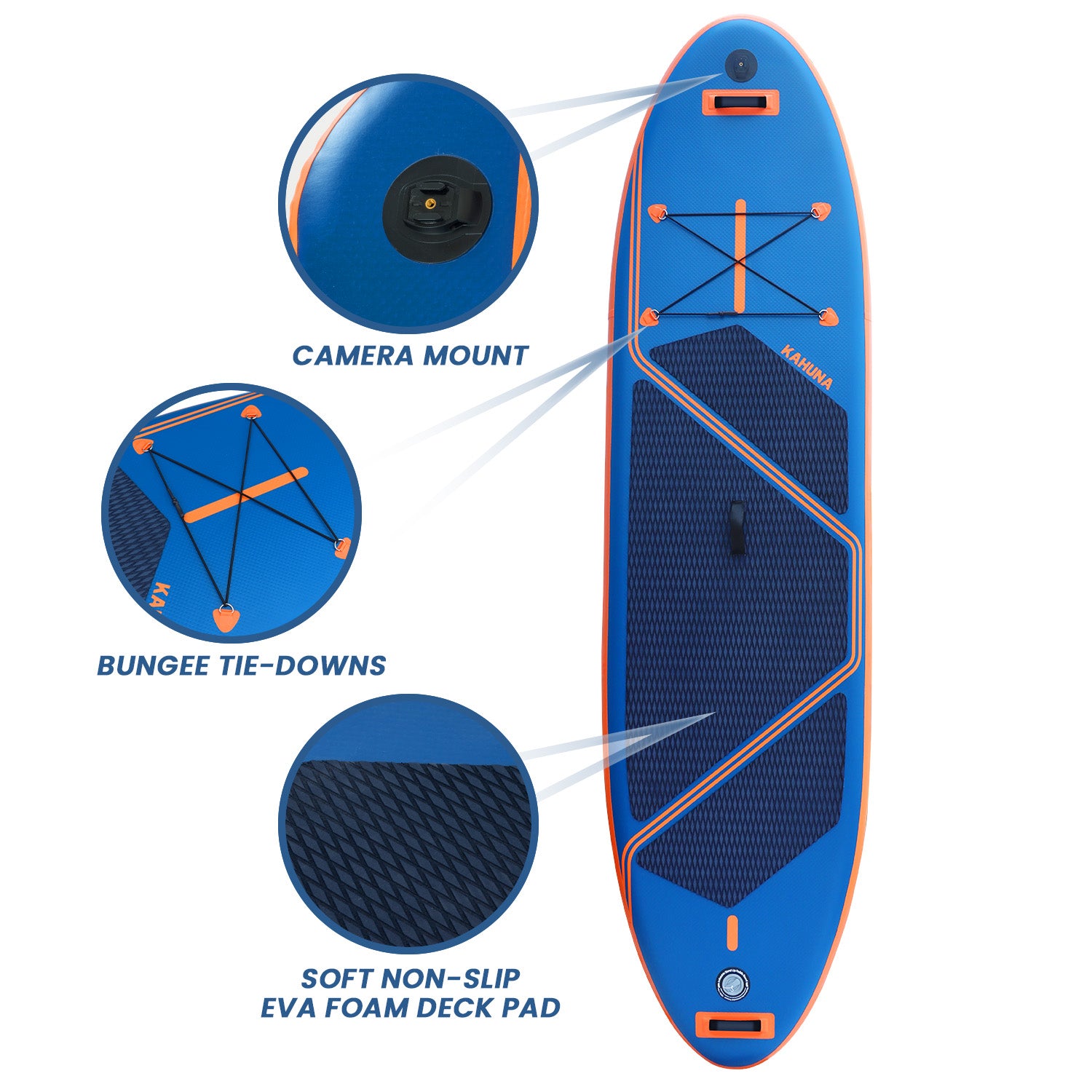 Paddleboards: Kahuna Kai Premium Sports 10.6FT Inflatable Paddle Board