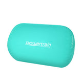 Gymnastics: Powertrain Sports Inflatable Gymnastics Air Barrel Exercise Roller 120 x 75cm - Green