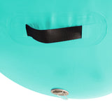 Gymnastics: Powertrain Sports Inflatable Gymnastics Air Barrel Exercise Roller 120 x 75cm - Green