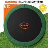 Trampolines & Accessories: Kahuna 6ft Trampoline Replacememnt Safety Pad Cover and Spring Jumping Bounce Mat Green