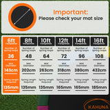 Trampolines & Accessories: Kahuna 6ft Trampoline Replacememnt Safety Pad Cover and Spring Jumping Bounce Mat Green