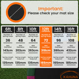 Trampolines & Accessories: Kahuna 12ft Replacement Trampoline Safety Pad Cover and Jumping Spring Mat - Orange
