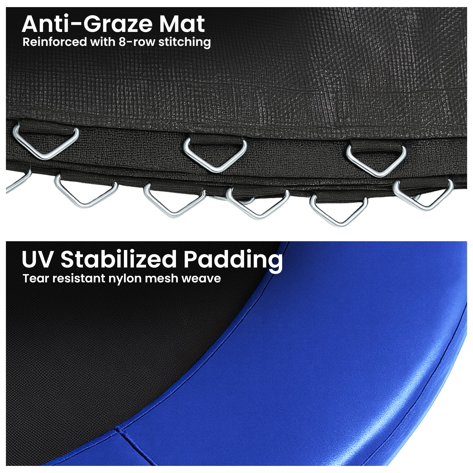 Kahuna 14ft Replacement Trampoline Safety Pad Cover and Jumping Spring Mat - Blue