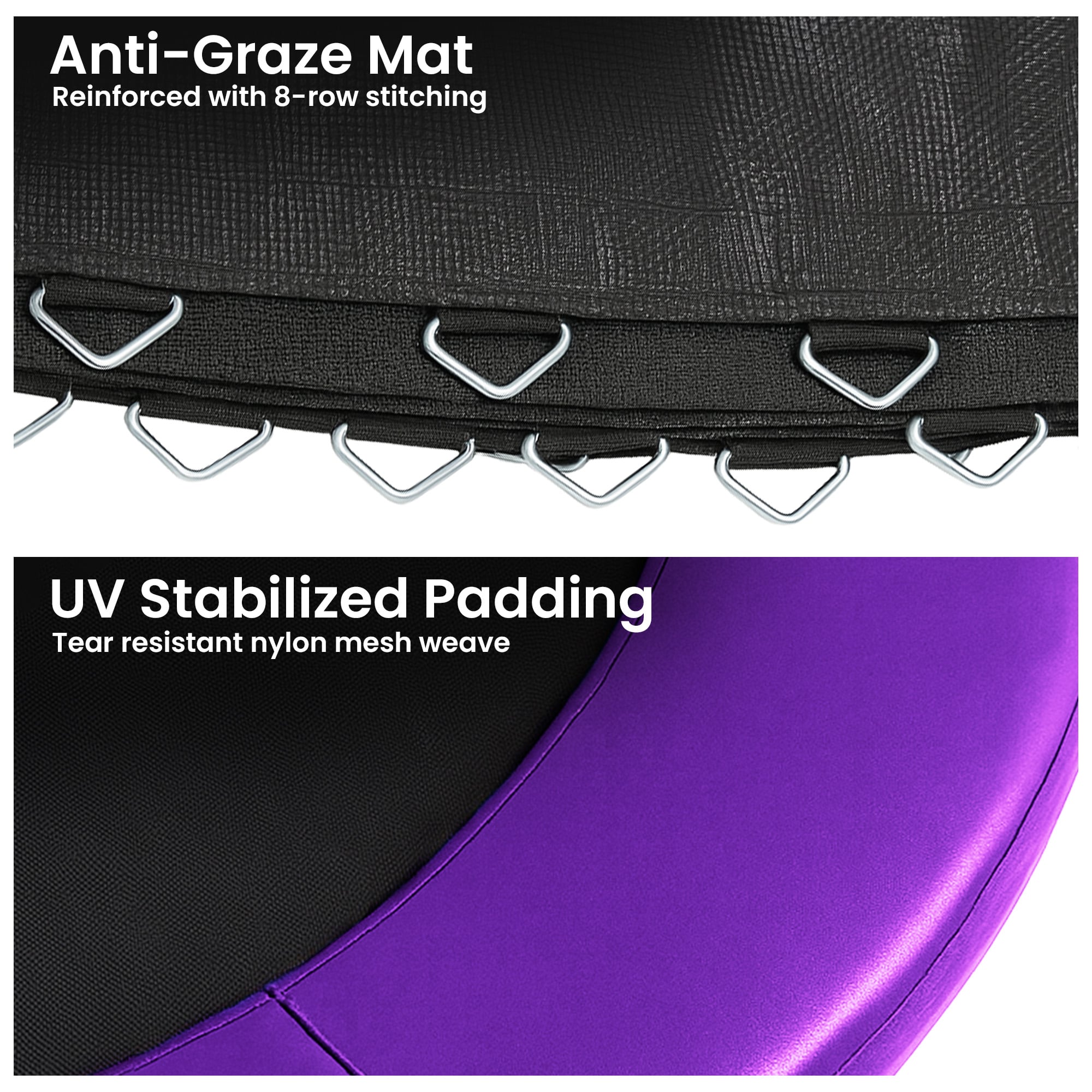 Kahuna 14ft Replacement Trampoline Safety Pad Cover and Jumping Spring Mat - Purple