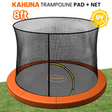 Trampolines & Accessories: Kahuna 8ft Trampoline Pad and Net - Orange
