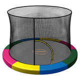 Trampolines & Accessories: Kahuna 8ft Trampoline Pad and Net - Rainbow