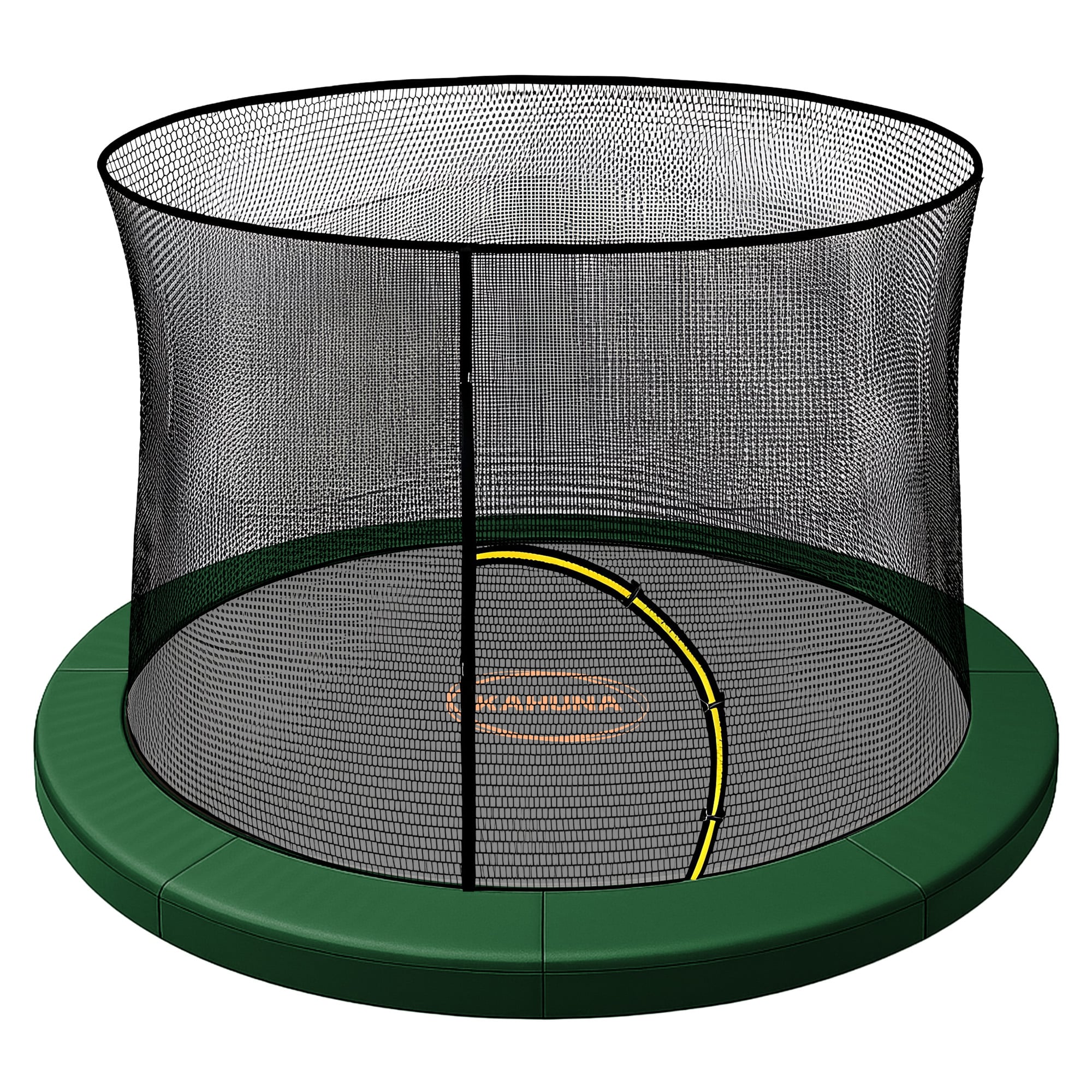 Kahuna 10ft Trampoline Pad and Net - Green