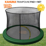 Trampolines & Accessories: Kahuna 10ft Trampoline Pad and Net - Green