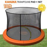 Trampolines & Accessories: Kahuna 10ft Trampoline Pad and Net - Orange