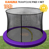 Trampolines & Accessories: Kahuna 10ft Trampoline Pad and Net - Purple