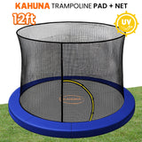 Trampolines & Accessories: Kahuna 12ft Trampoline Pad and Net - Blue